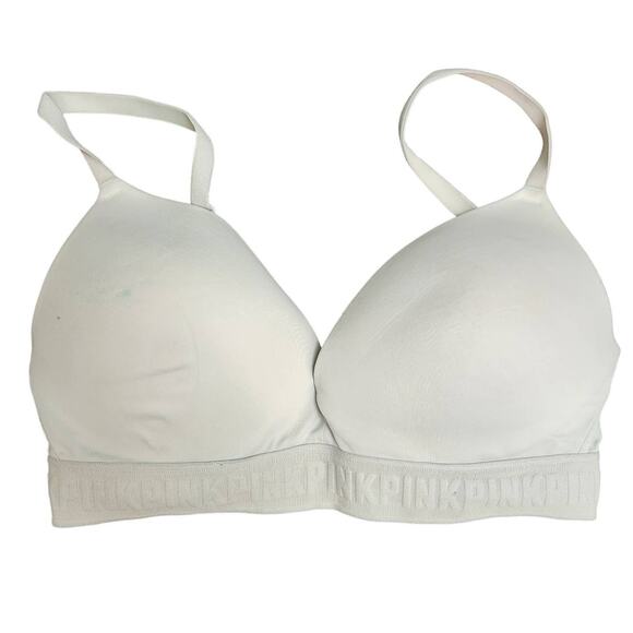 Victoria's secret pink 34D light sky blue everywhere wireless push-up bra simple - Picture 1 of 6